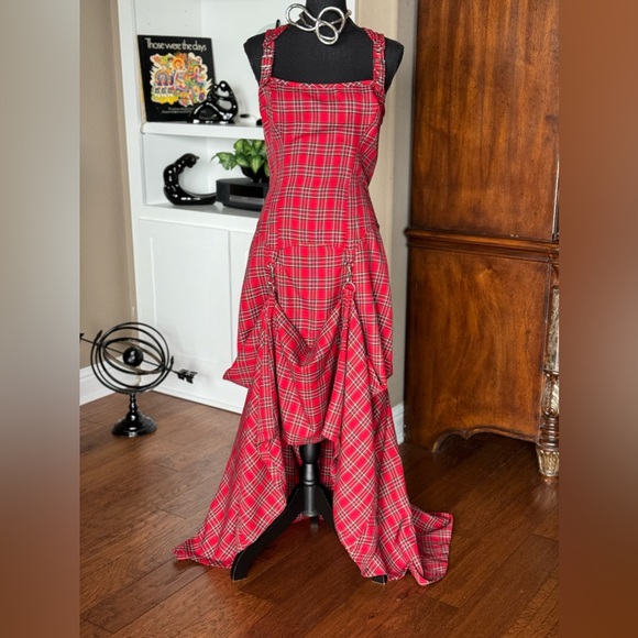Lip Service Dresses & Skirts - Vintage Lip Service Grunge Red Plaid Maxi Dress